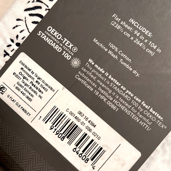 Threshold™ 300 Thread Count Ultra Soft Flat Sheet - Queen - Picture 6 of 6